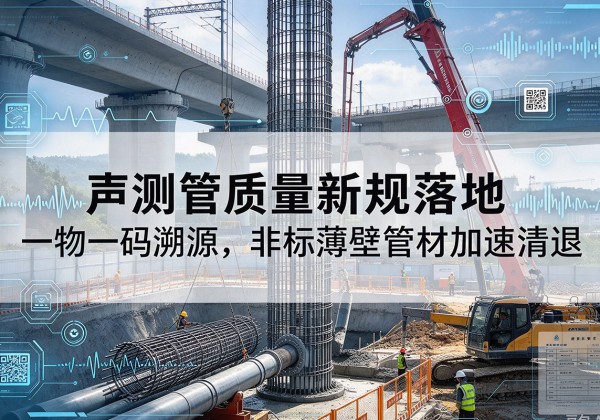 越城声测管质量新规落地，一物一码溯源，非标薄壁管材加速清退